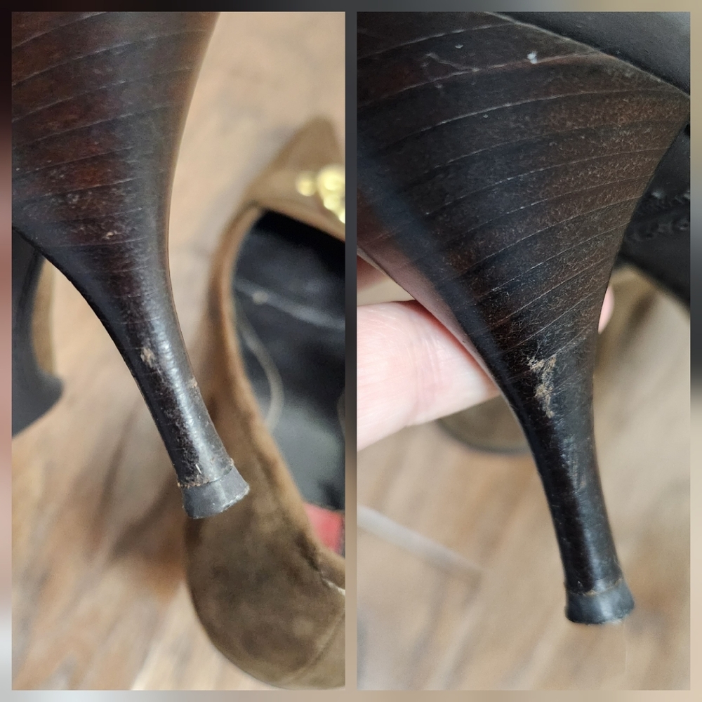 COACH "Sarrah" Pointed Toe Heeled Loafer - Picture 13 of 13